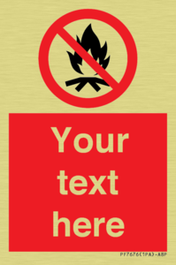 Custom prohibition No campfire